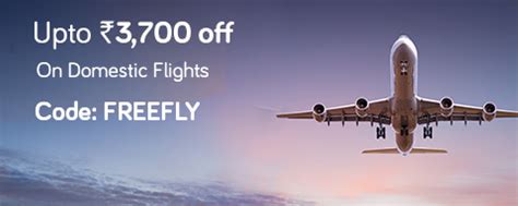 Flight Offers, Domestic Flight offers, Coupons & Deals .